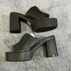 Brand new Slip on platform sandals